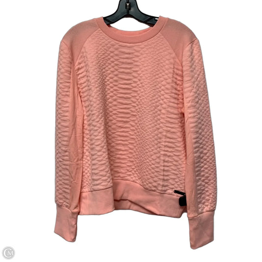 Athletic Sweatshirt Crewneck By Nine West In Pink, Size: L