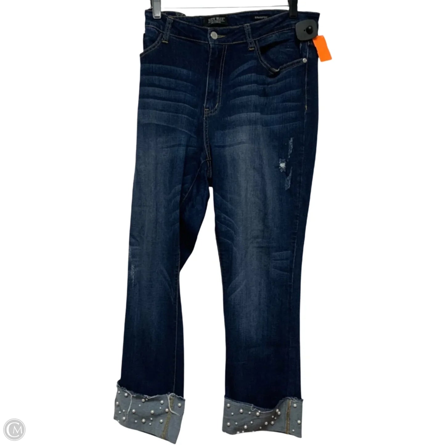 Jeans Straight By Judy Blue In Blue Denim, Size: 18