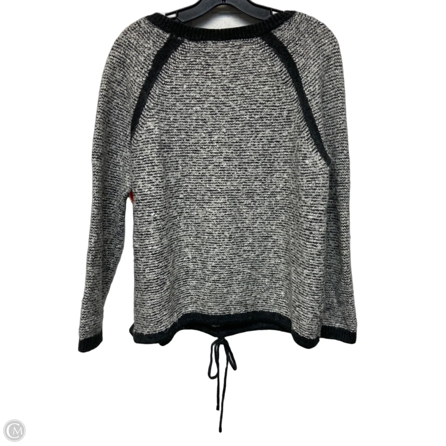 Sweater By Loft In Grey & White, Size: Xl
