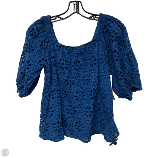 Top Short Sleeve Designer By Lilly Pulitzer In Blue, Size: Xs