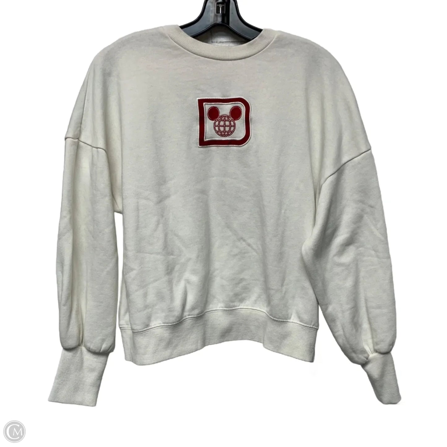 Sweater By Disney In Cream & Red, Size: S