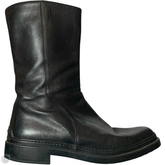 Boots Luxury Designer By Tods In Black, Size: 10.5