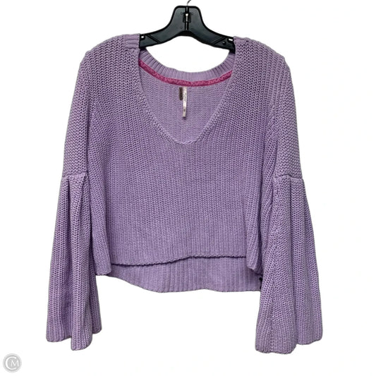 Sweater By Free People In Purple, Size: Xs