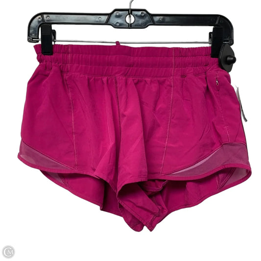 Athletic Shorts By Lululemon In Pink, Size: M