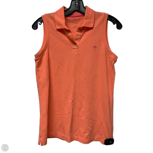 Top Sleeveless Designer By Lilly Pulitzer In Peach, Size: S