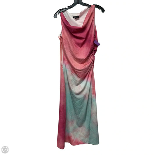 Dress Casual Maxi By NNWM WOMAN In Blue & Pink, Size: L