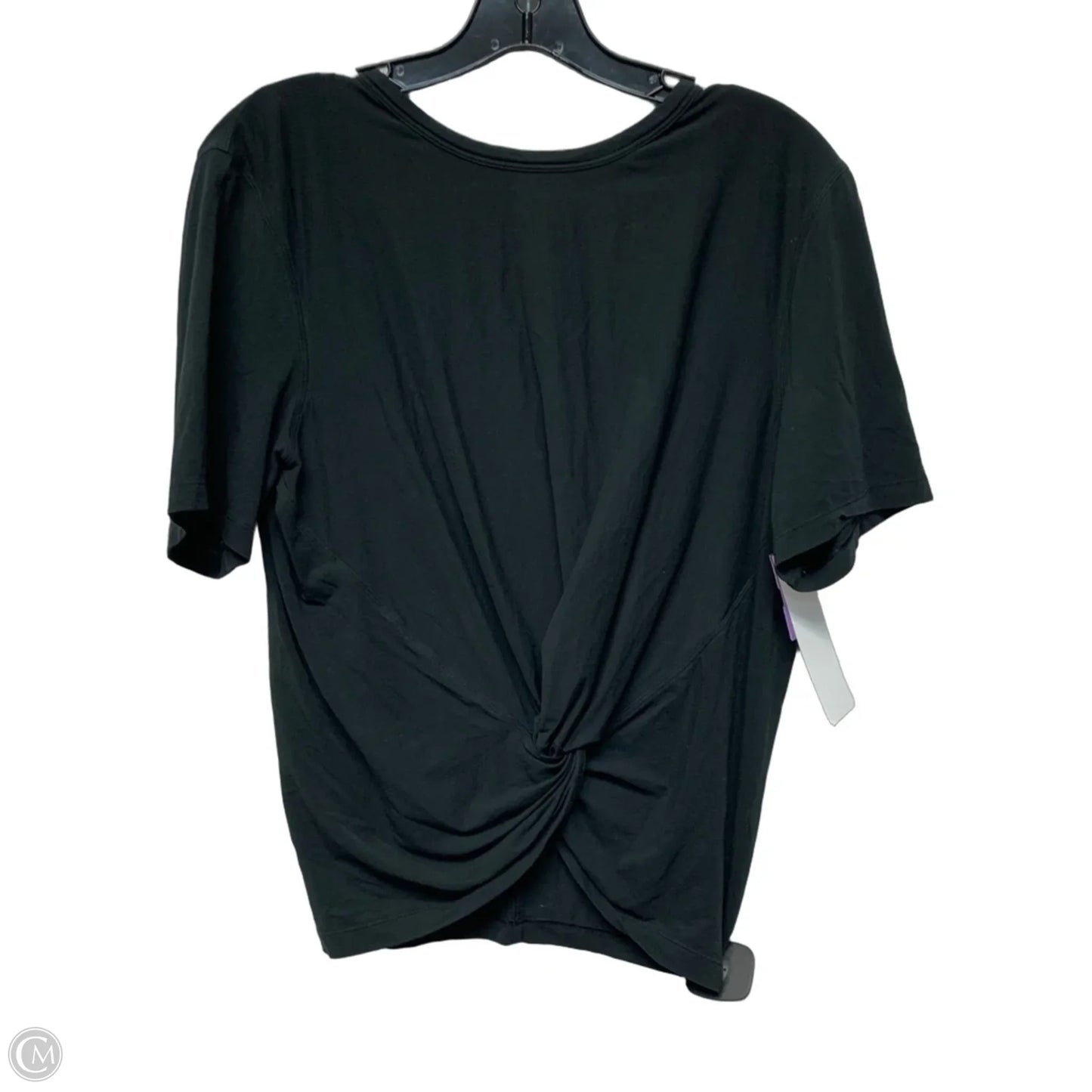 Athletic Top Short Sleeve By Lululemon In Black, Size: S
