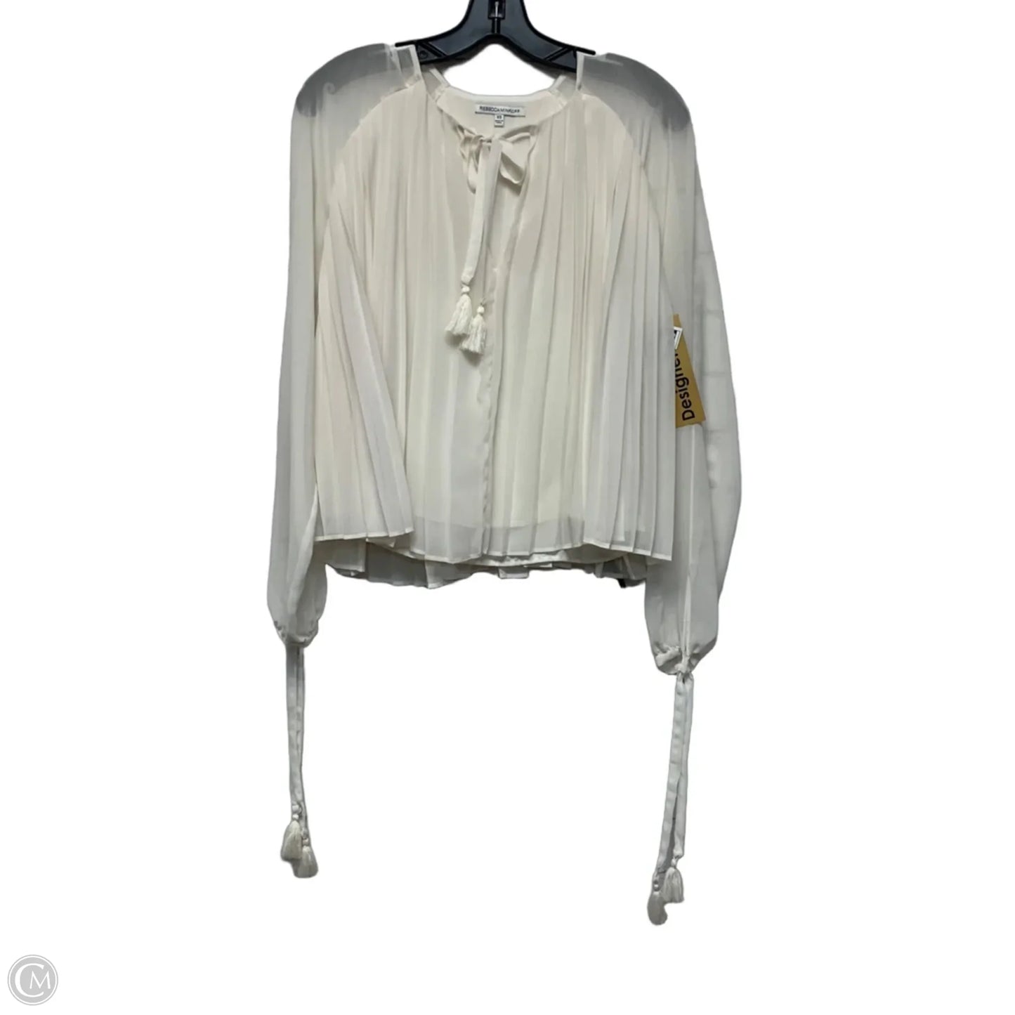 Blouse Designer By Rebecca Minkoff In Cream, Size: Xs