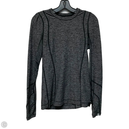 Athletic Top Long Sleeve Crewneck By Lululemon In Grey, Size: M