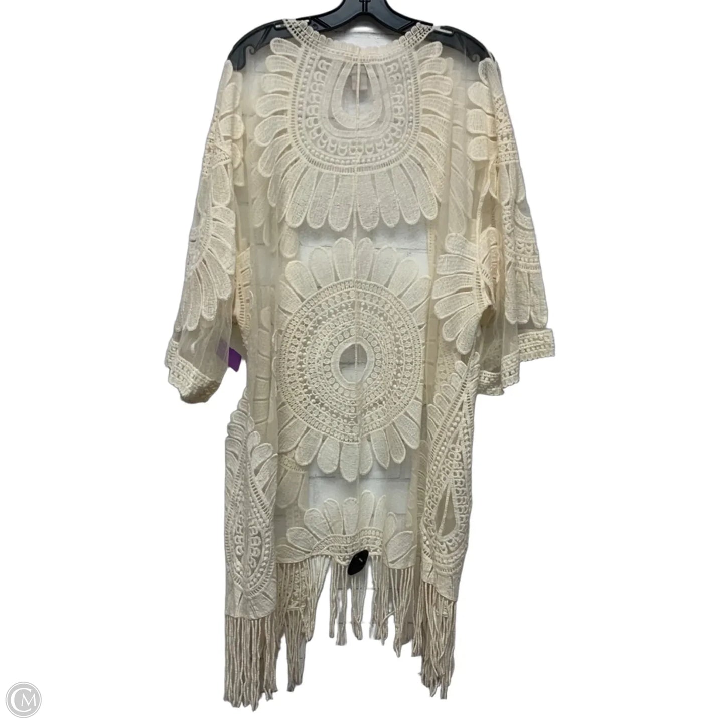 Swimwear Cover-up By Chicos In Cream, Size: Xl