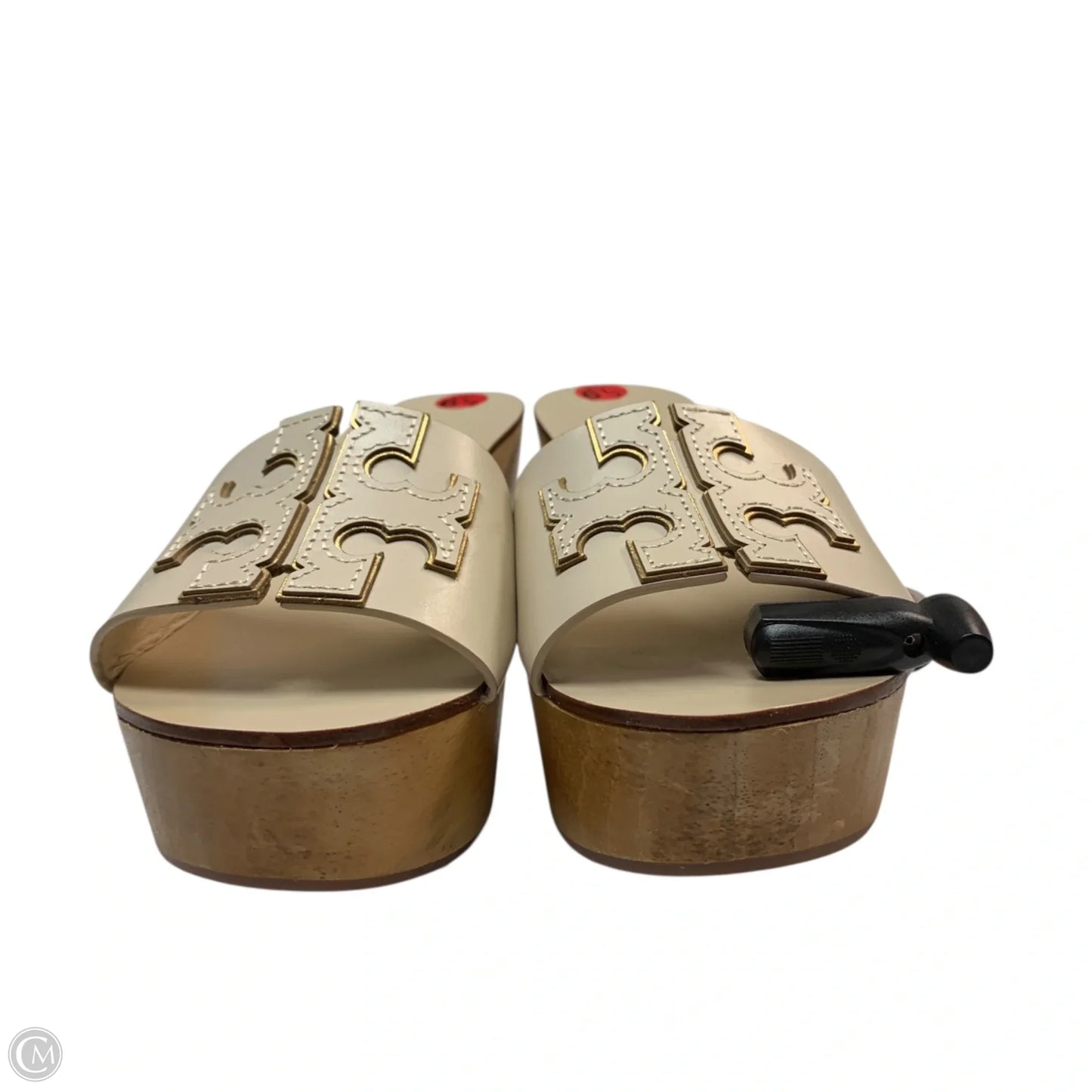 Sandals Designer By Tory Burch In Bronze, Size: 6.5