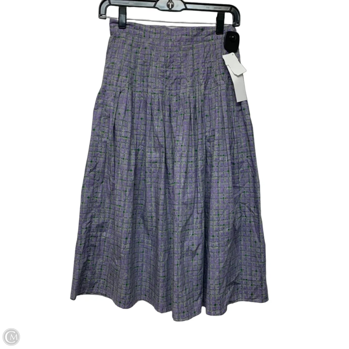 Skirt Midi By Catherine Andre In Green & Purple, Size: S