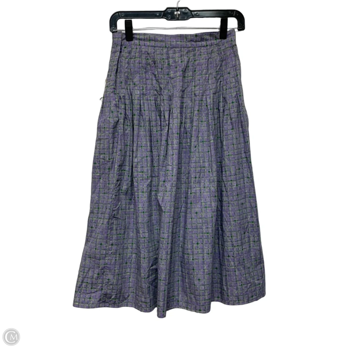 Skirt Midi By Catherine Andre In Green & Purple, Size: S