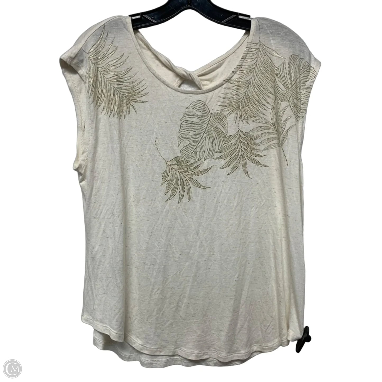 Top Sleeveless By JOIE DE VIVRE In Cream, Size: L