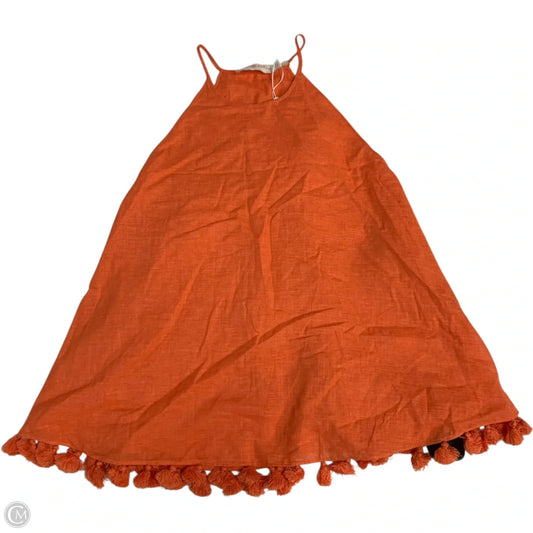 Top Sleeveless Designer By Tory Burch In Orange, Size: S