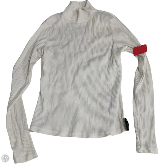 Top Long Sleeve By Maeve In White, Size: S