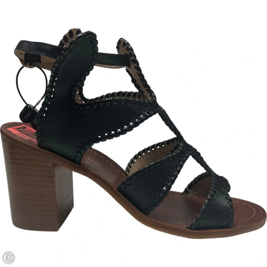 Sandals Heels Block By Jack Rogers In Black, Size: 9