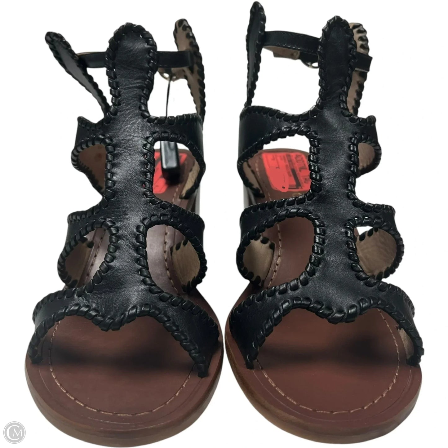 Sandals Heels Block By Jack Rogers In Black, Size: 9