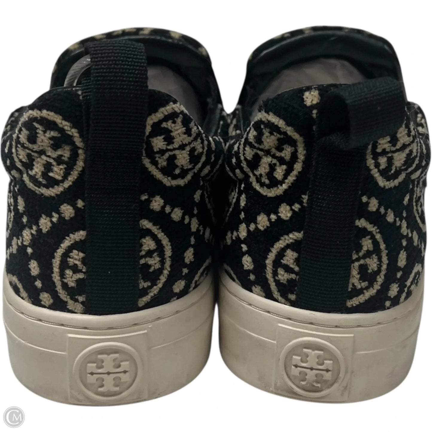 Shoes Designer By Tory Burch In Black & Cream, Size: 9