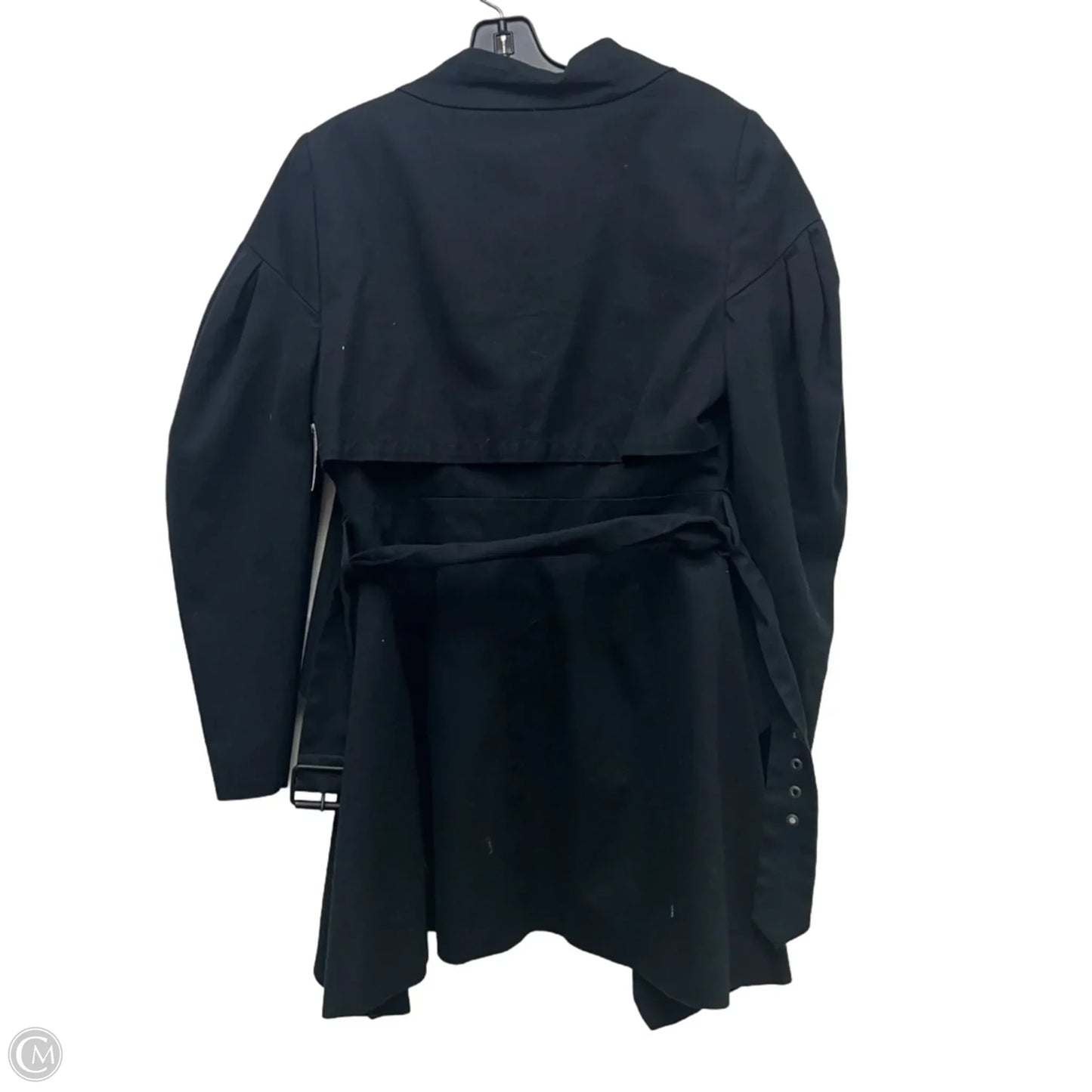 Coat Trench Coat By Bcbgmaxazria In Black, Size: M