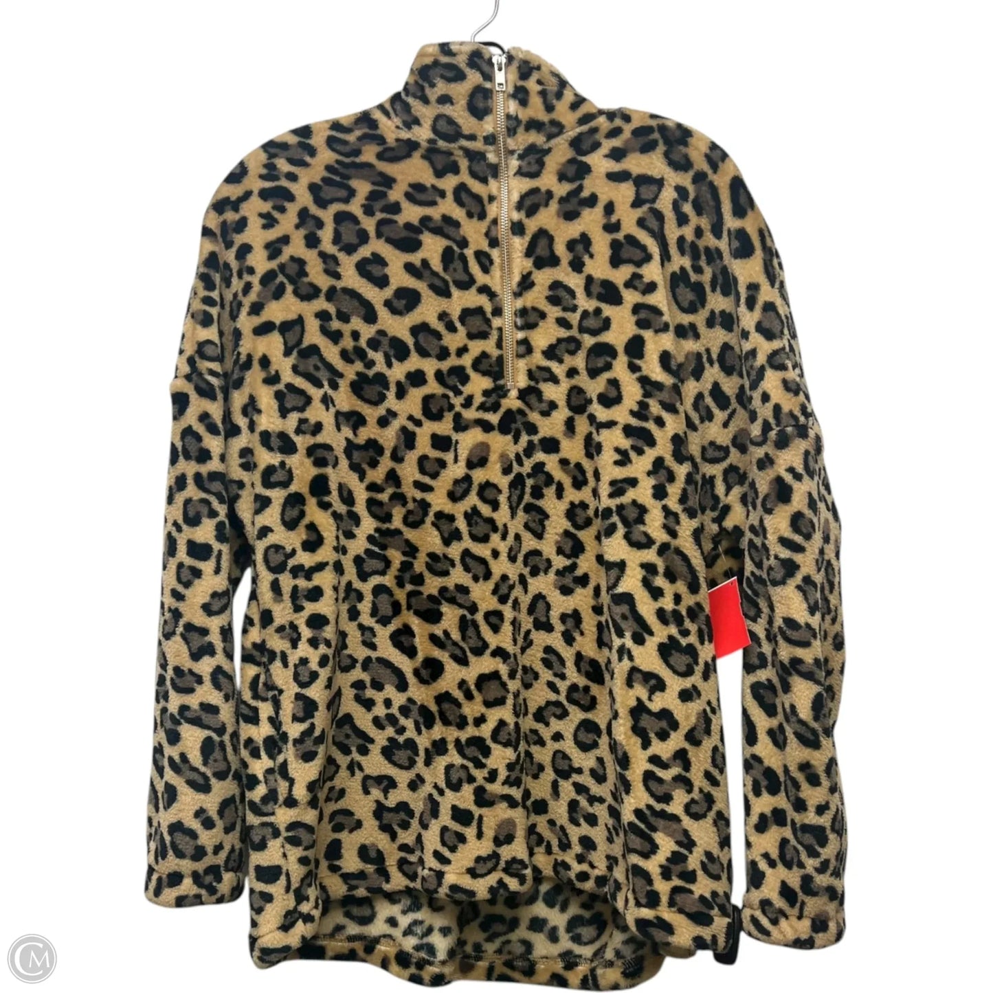 Sweatshirt Collar By Amaryllis In Animal Print, Size: M