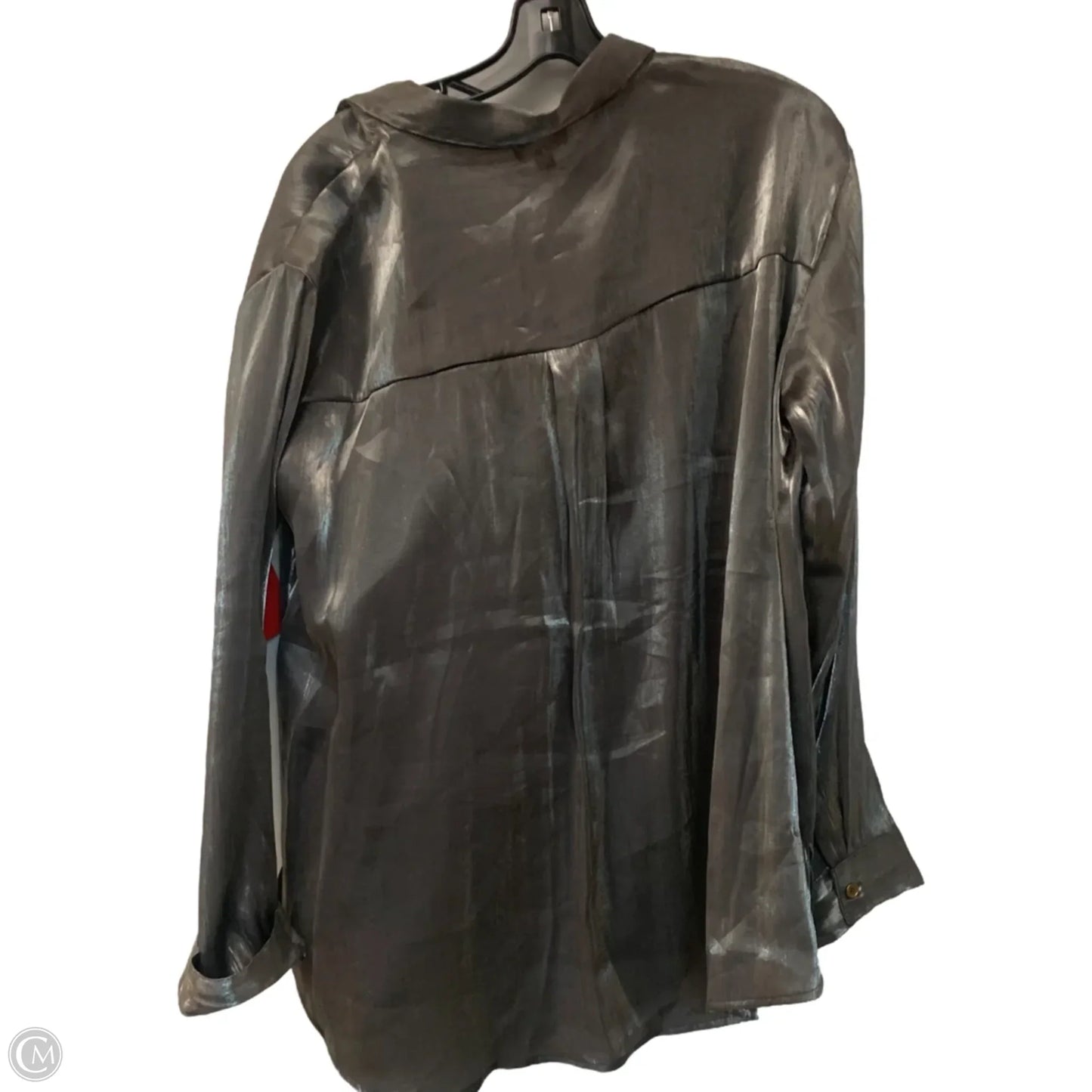 Top Long Sleeve By Entro In Grey, Size: L