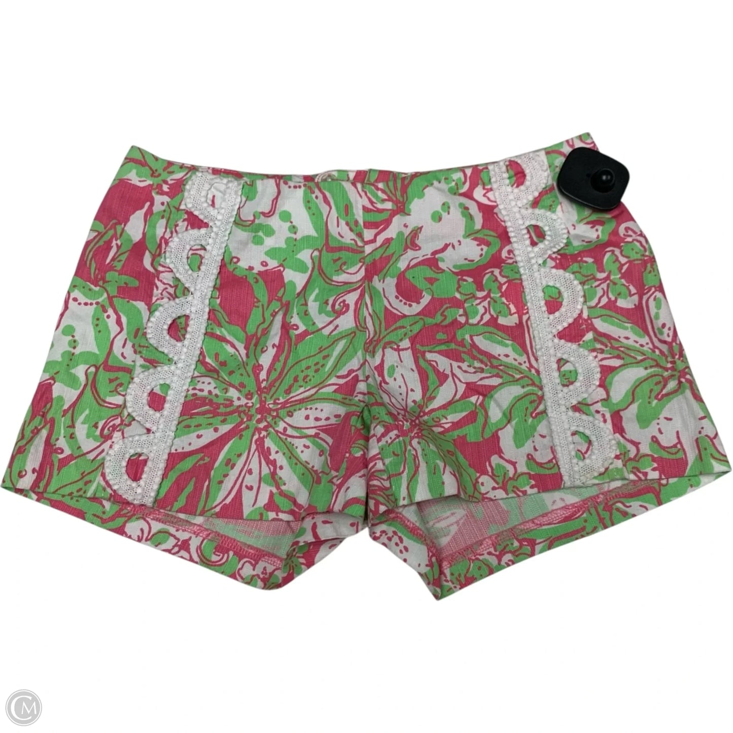 Shorts Designer By Lilly Pulitzer In Green & Pink, Size: Xxs