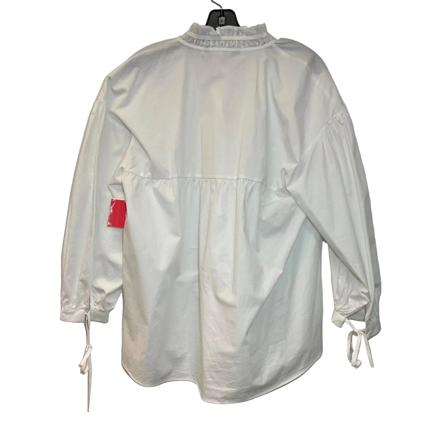 Blouse Long Sleeve By Zara In White, Size: S