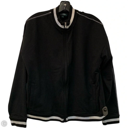 Sweatshirt Collar By Lauren By Ralph Lauren In Black, Size: Xl