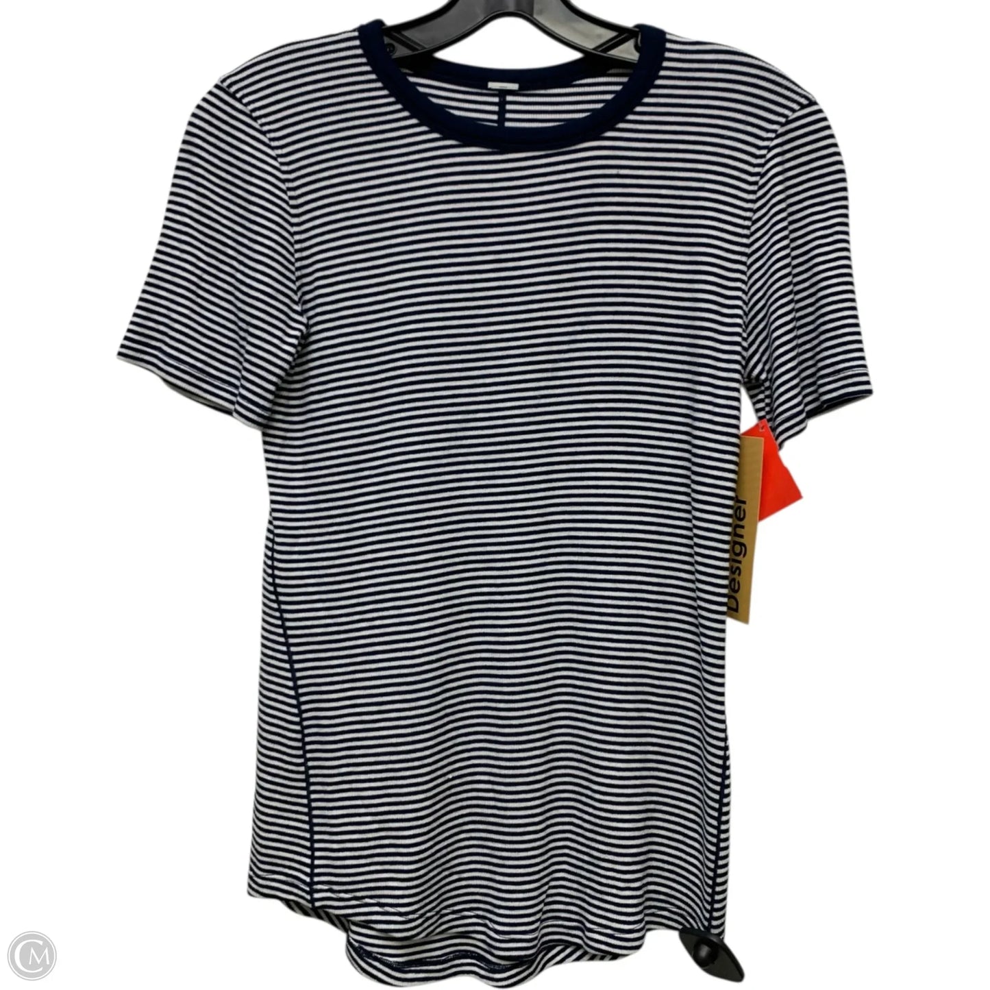 Athletic Top Short Sleeve By Lululemon In Blue, Size: M