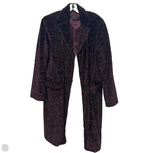Coat Designer By Lafayette 148 In Purple, Size: L