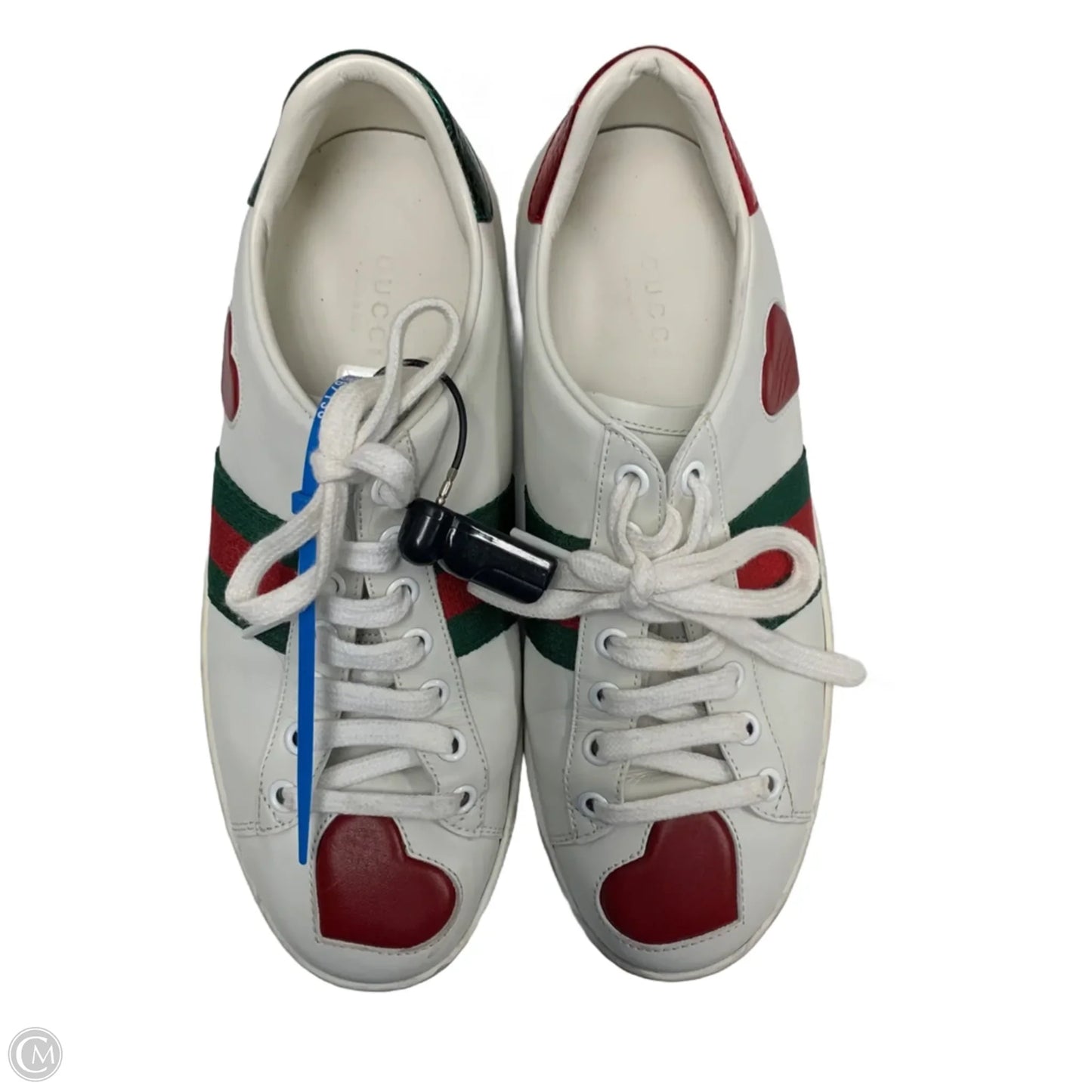 Shoes Luxury Designer By Gucci In White, Size: 7