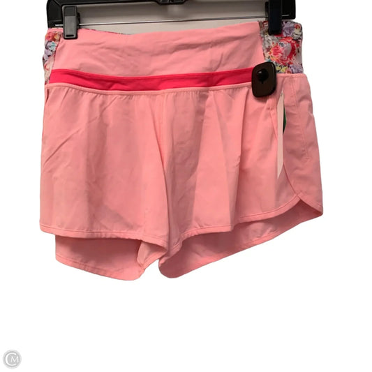Athletic Shorts By Lululemon In Pink, Size: M