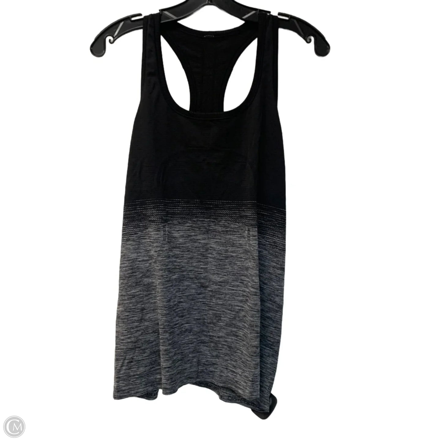 Athletic Tank Top By Lululemon In Black & Grey, Size: M