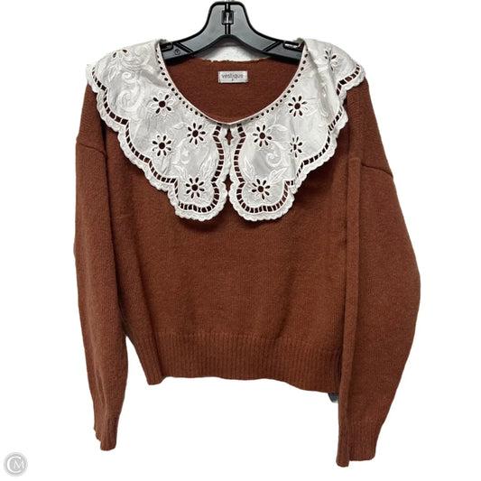 Sweater By Vestique In Brown, Size: S