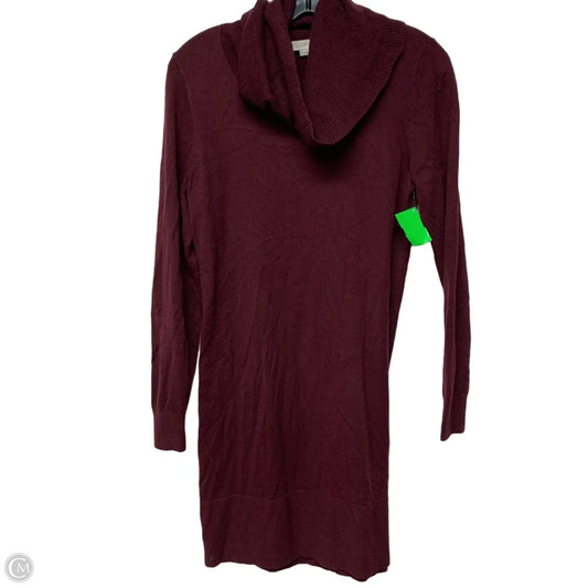 Dress Sweater By Loft In Red, Size: S