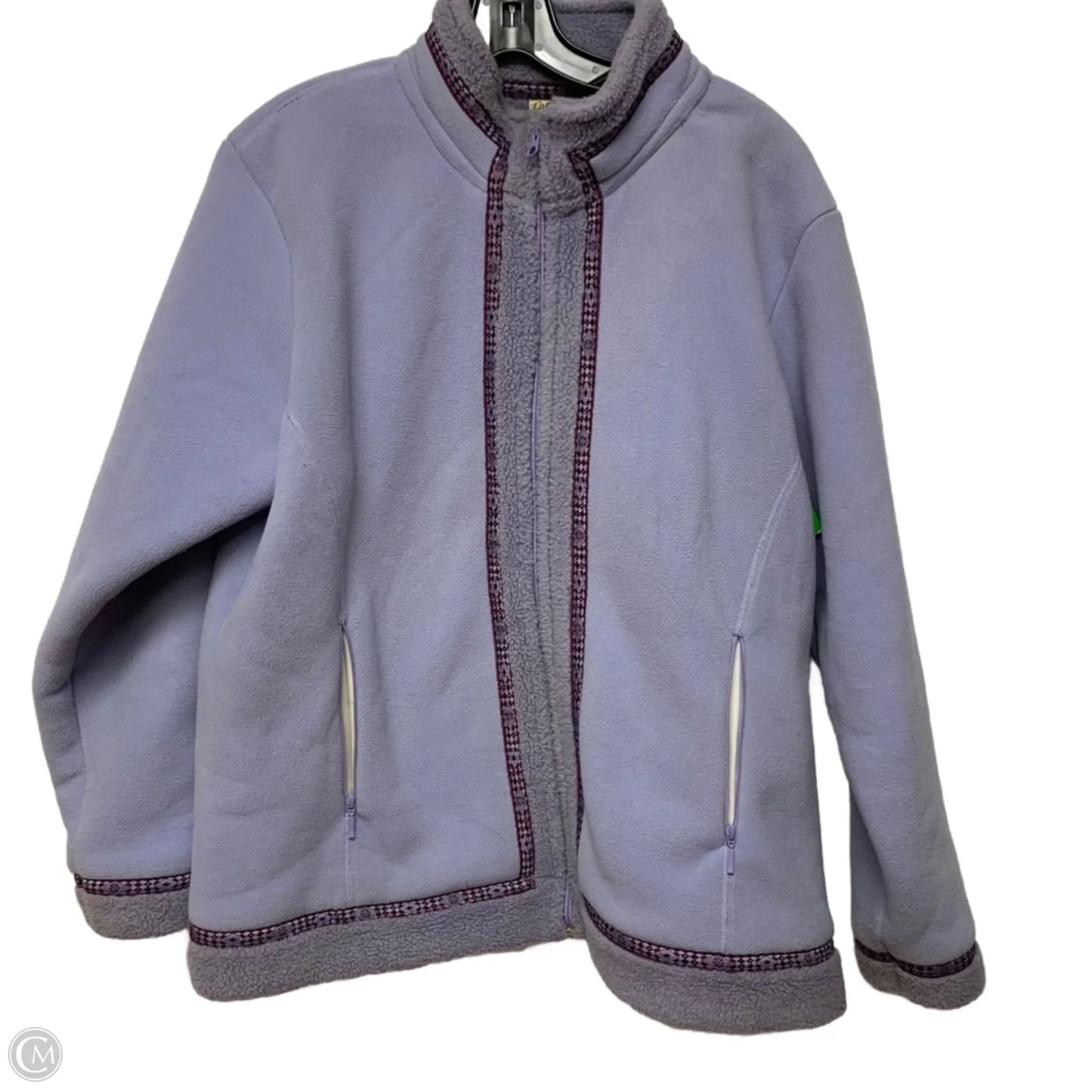 Jacket Fleece By Cabelas In Purple, Size: Xl