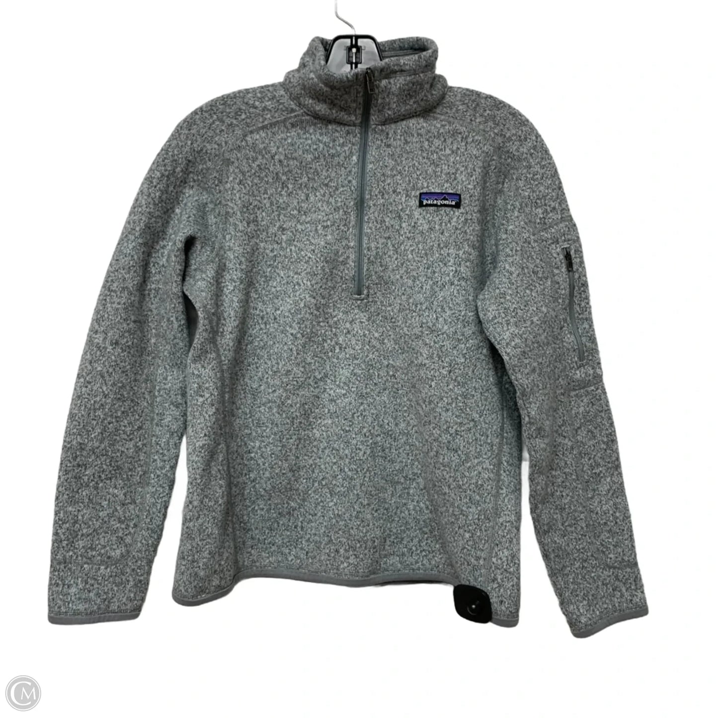 Sweatshirt Collar By Patagonia In Grey, Size: M