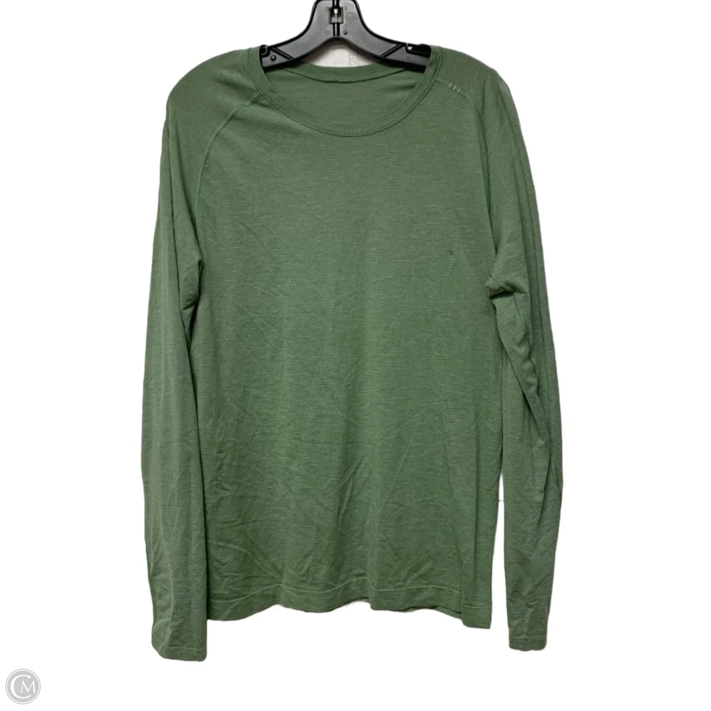 Athletic Top Long Sleeve Crewneck By Lululemon In Green, Size: M