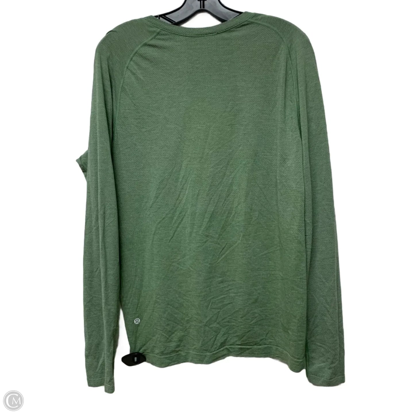 Athletic Top Long Sleeve Crewneck By Lululemon In Green, Size: M