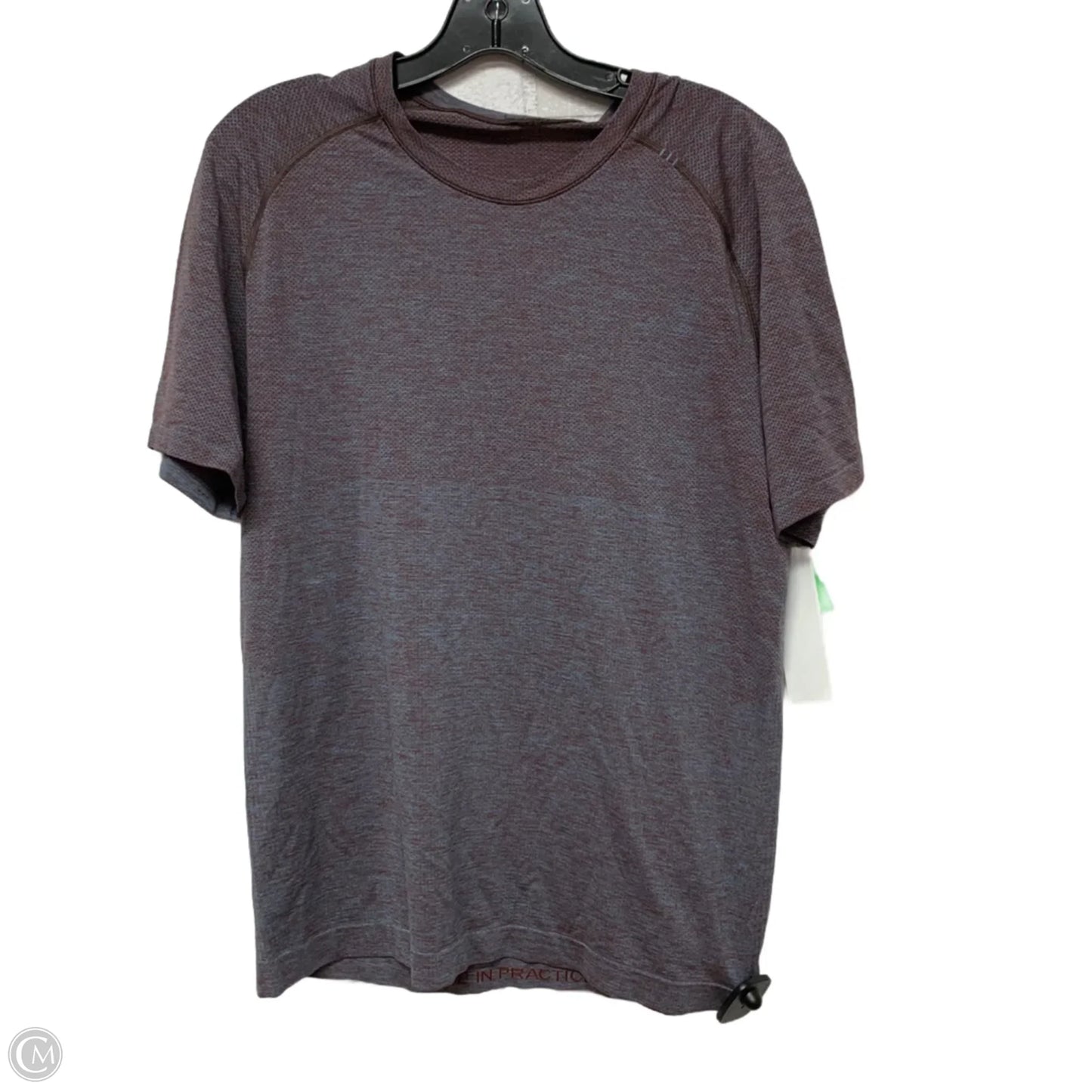 Athletic Top Short Sleeve By Lululemon In Red, Size: M