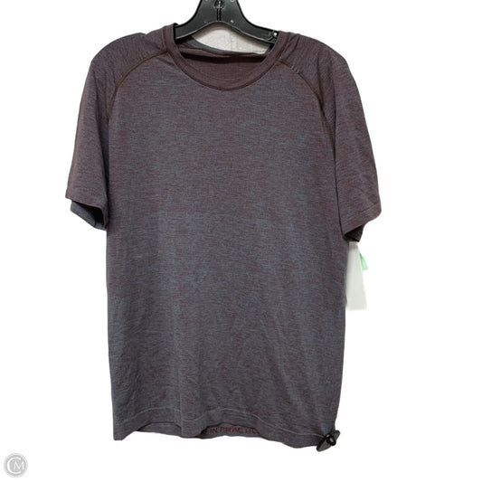 Athletic Top Short Sleeve By Lululemon In Red, Size: M