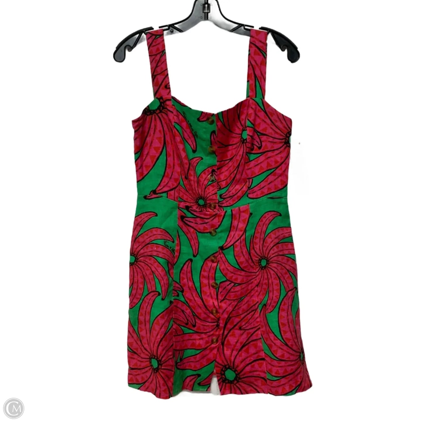 Dress Designer By Farm Rio In Green & Red, Size: M