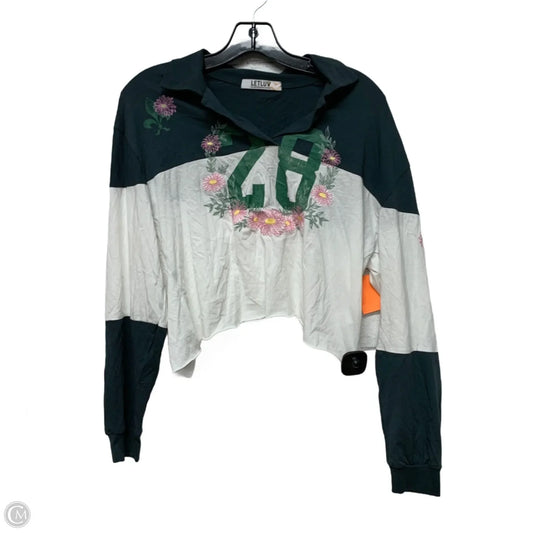 Top Long Sleeve By Anthropologie In Blue, Size: Xs