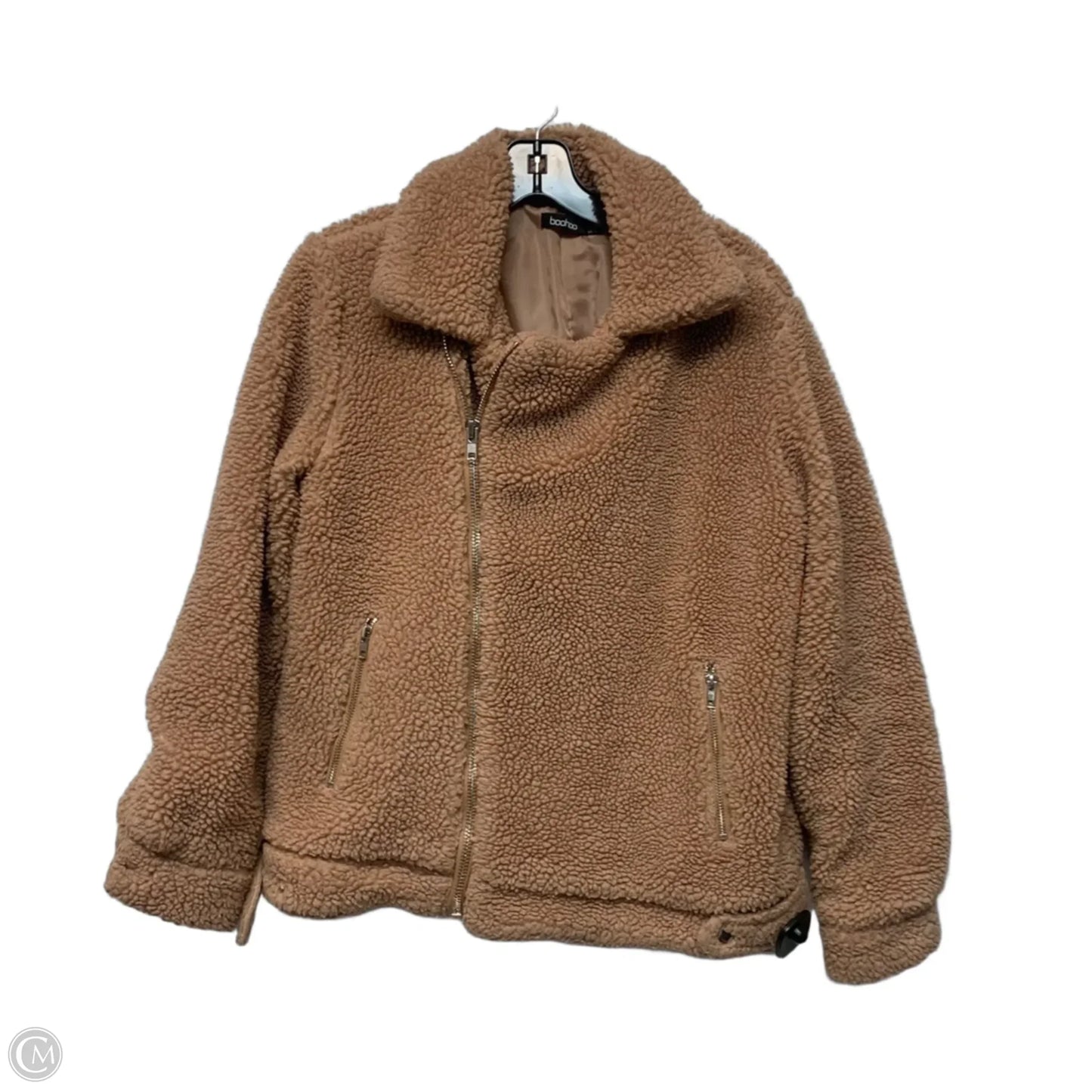 Jacket Faux Fur & Sherpa By Boohoo Boutique In Brown, Size: S