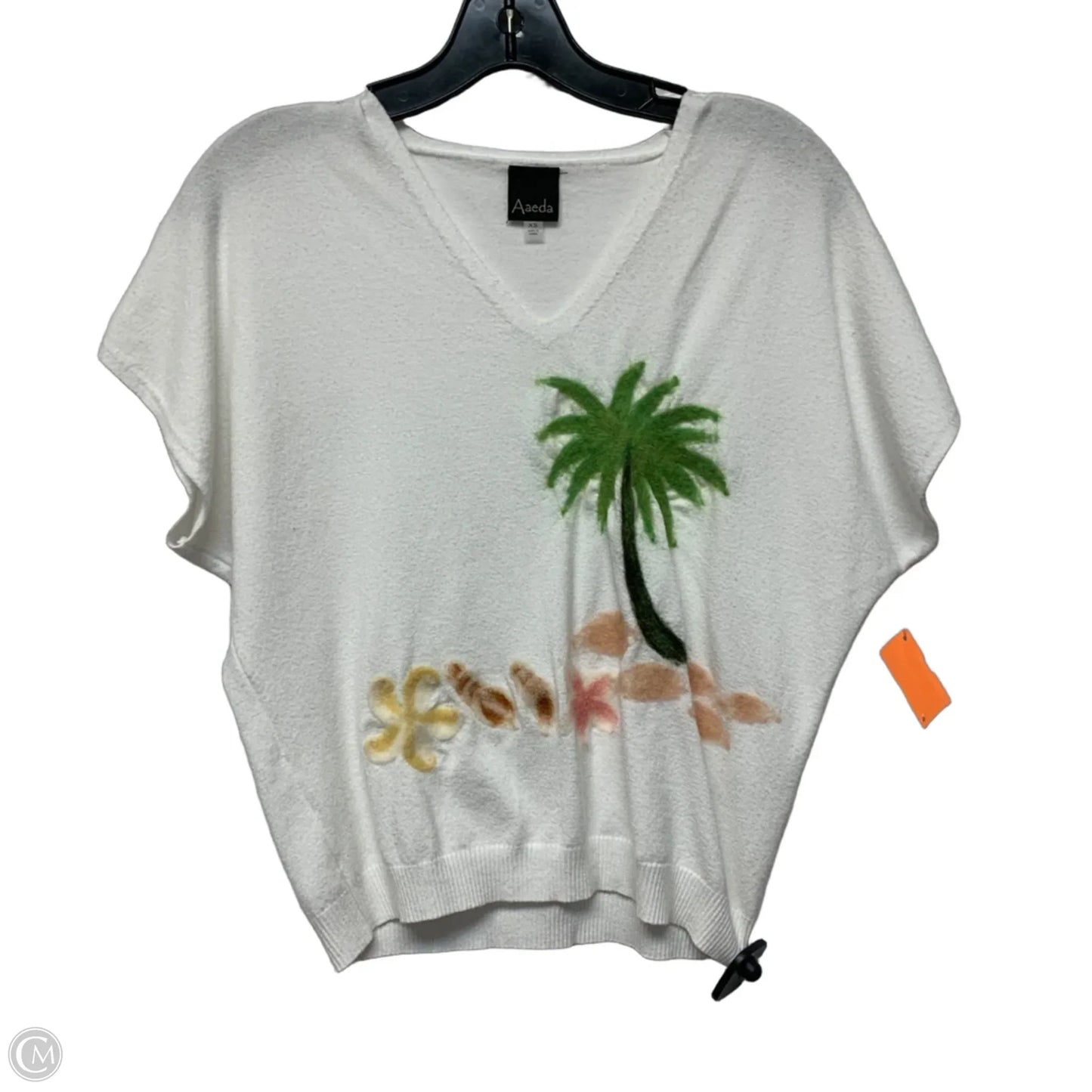 Top Short Sleeve By Aaeda In White, Size: Xs