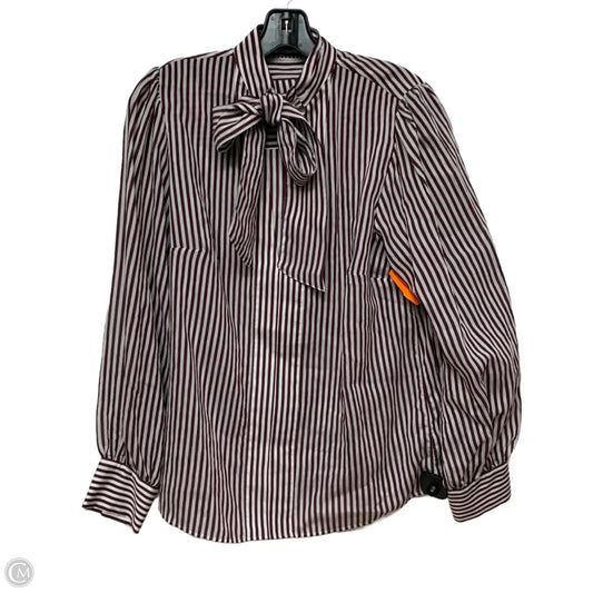 Top Long Sleeve By Maeve In Striped Pattern, Size: S