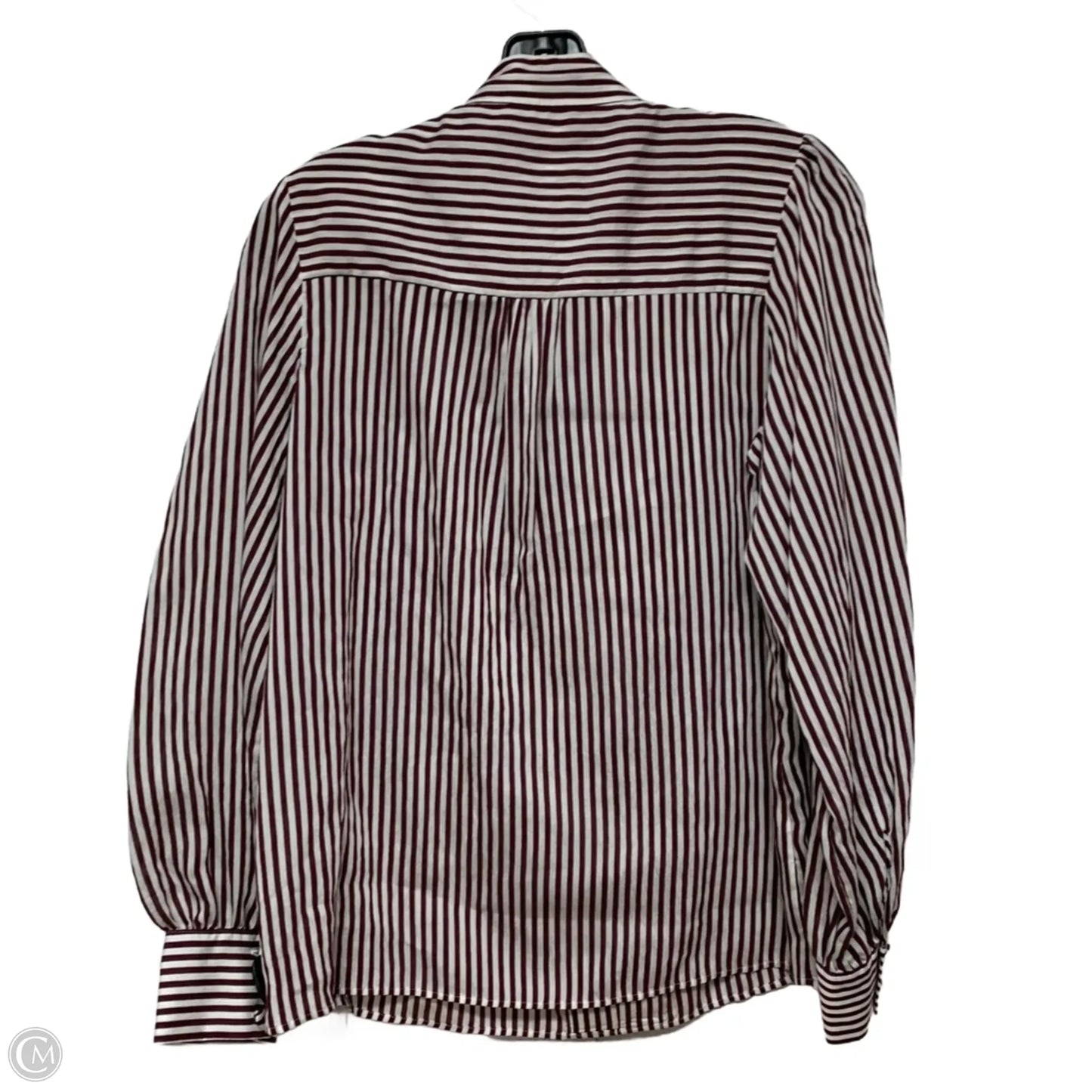Top Long Sleeve By Maeve In Striped Pattern, Size: S