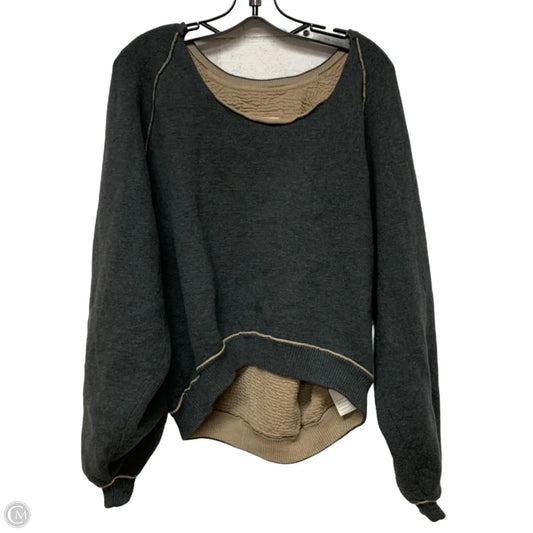 Sweatshirt Crewneck By We The Free In Grey, Size: M