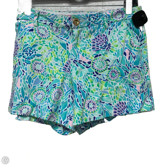 Shorts Designer By Lilly Pulitzer In Blue & Green, Size: S